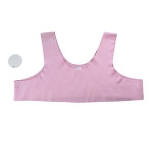 Simple Pink Bralette  Crop Top Coquette Balletcore Aesthetic Size Extra Large